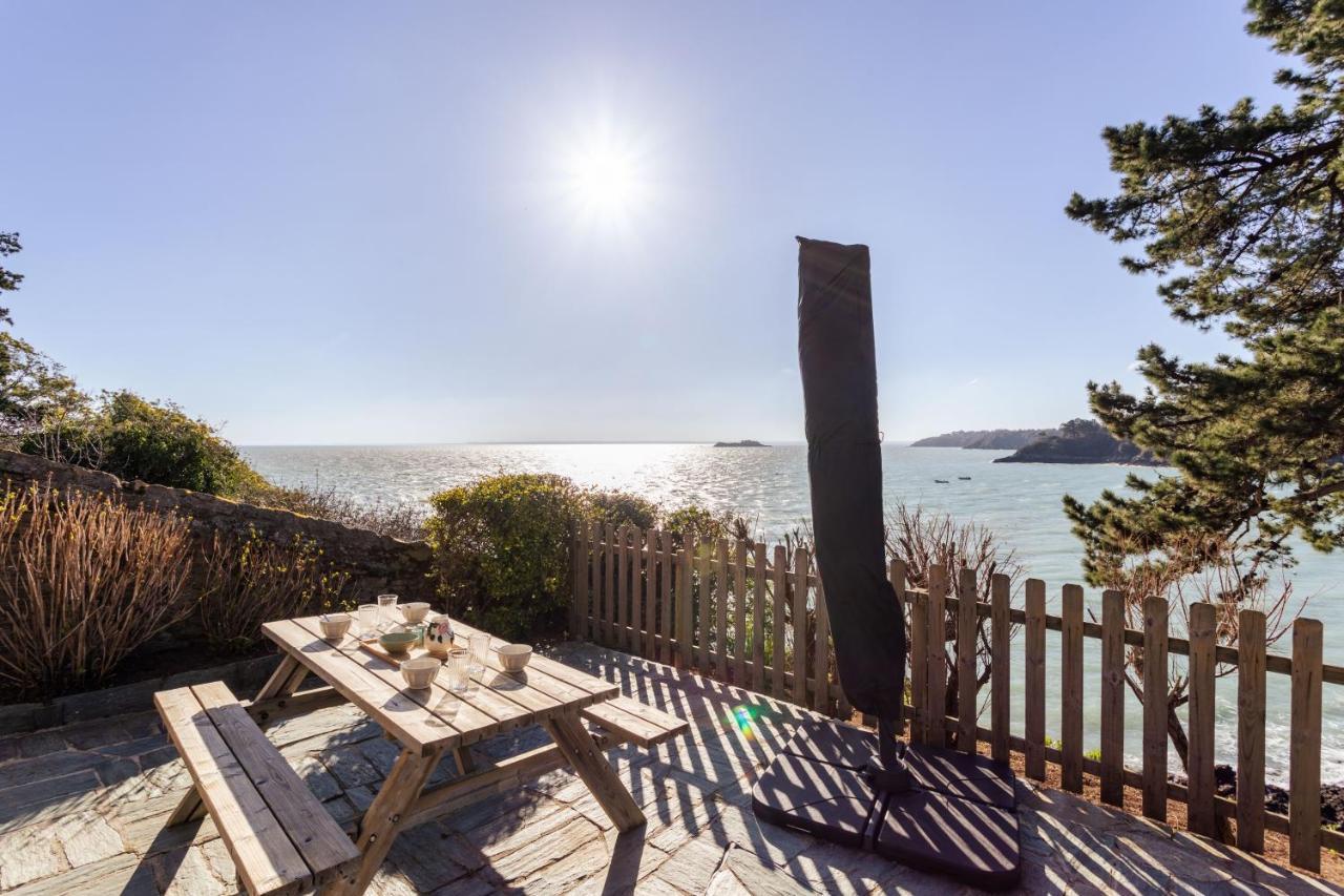 Jardin Sur L'Eau - Appt Vue Mer Cancale Exterior foto